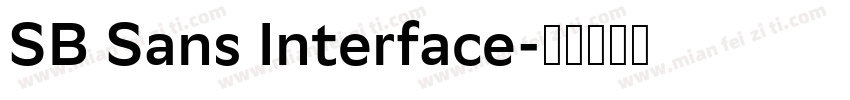 SB Sans Interface字体转换